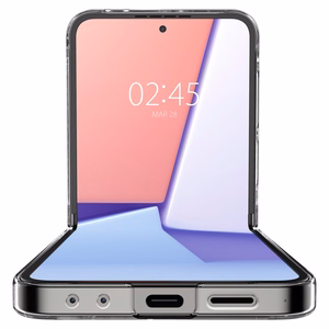 Spigen AirSkin dėklas, skirtas Samsung Galaxy Z Flip6 / Z Flip7 FE, visiškai skaidrus