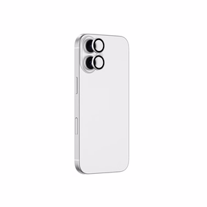 AmazingThing Objektyvo Stiklas iPhone 17 su Sidabriniu Aliuminio Rėmu