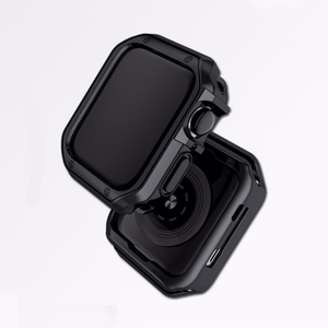 Minkštas tvirtas dėklas laikrodžiui Apple Watch 41 mm (Series 7/8/9) - juodas