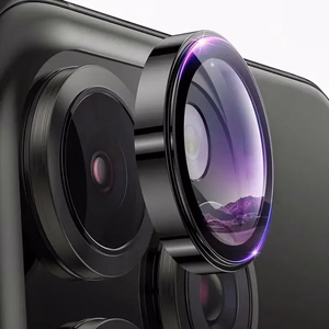 Apsauginis stiklas Tel Protect 3D Lens ant kameros Iphone 13/13 Mini juodas (2 lęšiai)