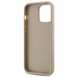 DKNY Quilted Stack Logo dėklas telefonui iPhone 14 Pro Max - smėlio spalvos