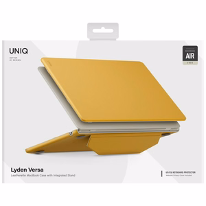 Чехол Uniq Lyden Versa для MacBook Air 13" 2022 / 2024 / 2025 / 2026, жёлтый