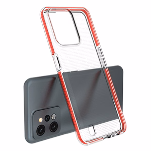Spring Case Realme C31 silikoninis dangtelis su rėmeliu šviesiai mėlynas