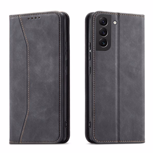 Magnet Fancy Case чехол для Samsung Galaxy S22 + (S22 Plus) кошелёк-чехол с держателем для карт чёрный