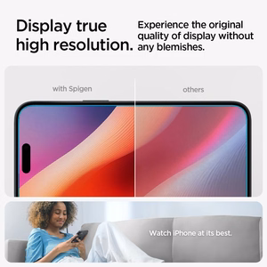 Spigen Glas.tR EZ Fit grūdintas apsauginis stiklas iPhone 15 / 16