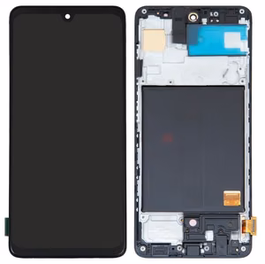 Оригинальный черный LCD-дисплей Samsung A515 A51 2020 с сенсорным экраном и рамкой (б/у, класс B)