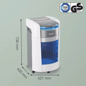 Leitz 80420000 IQ Optimax AutoFeed 300 paper shredder, P4, 300 sheets, 25-litre waste bin