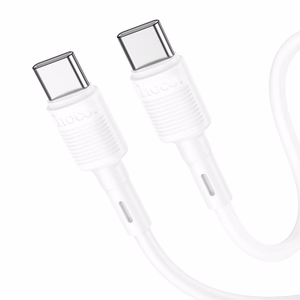 Кабель USB C - USB C Hoco 3A 60W 1 m X83 белый