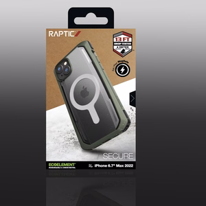 Raptic X-Doria Apsauginis dėklas iPhone 14 Plus su Magnetine šarvuota danga žalia