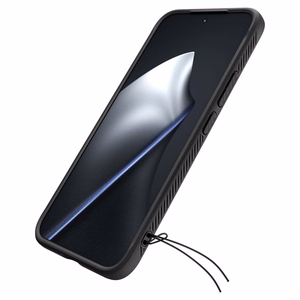 Spigen Rugged Armor dėklas, skirtas Xiaomi 15T Pro, juodas