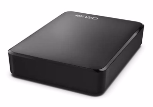 WD Elements Portable USB-C 6TB išorinis kietasis diskas, juodas