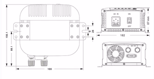 Automatinis švino rūgšties / LiFePO4 akumuliatoriaus įkroviklis, 12V 10A