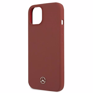 Mercedes Silikoninė Linija Dėklas iPhone 13 mini - Raudonas