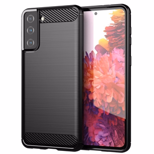 Anglies dėklas lankstus dangtelis TPU dėklas Samsung Galaxy S21+ 5G (S21 Plus 5G) juodas