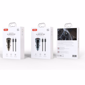 Automobilinis įkroviklis XO CC60 USB-A/USB-C 60W mėlynas
