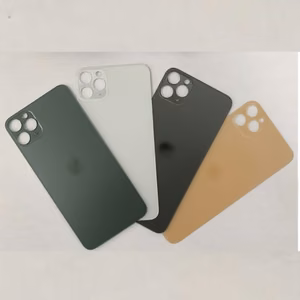 Back Cover Compatible With iPhone 11 Pro / Matte Black / (Bigger Hole) / HQ
