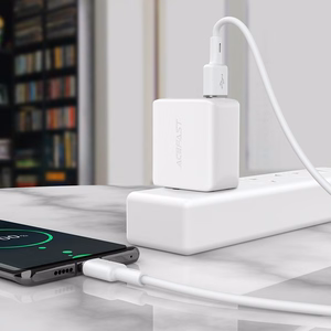 Acefast USB kabelis - USB Type C 1.2m, 3A baltas (C2-04 baltas)