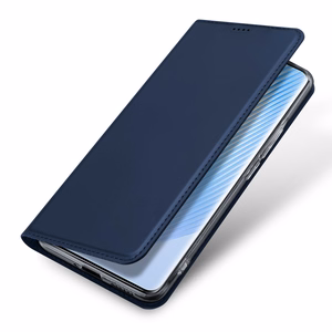 Dux Ducis Skin Pro dėklas Honor Magic5 Flip kortelių piniginė stovas mėlyna
