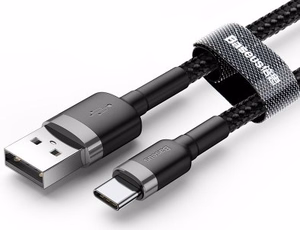 Baseus CATKLF-UG1 USB kabelis 3 m USB A USB C Juoda