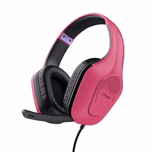 Trust GXT 415P Zirox laidinės žaidimų ausinės rožinis