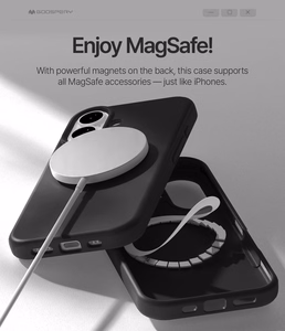 Case Mercury Pure Magsafe Silicon Case Apple iPhone 16e/17e black