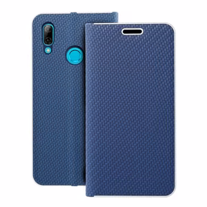 Чехол-книжка для Huawei P Smart 2019 Luna Book Carbon синий