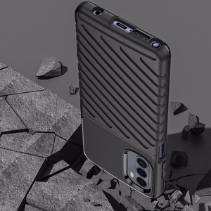 Thunder dėklas lankstus šarvuotas Motorola Moto G Stylus 2022 juodas