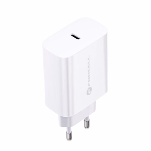 Įkroviklis Forcell (1xUSB-C 3A 25W) baltas