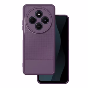Simple Carbon dėklas telefonui Xiaomi Redmi 14C 4G/ 14C 5G / Redmi A4 / POCO C75 violetinis