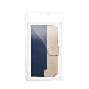 Чехол-книжка для iPhone 17 / 18 Split Book темно-синий и кремовый