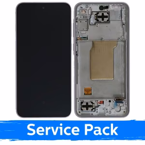 Ekranas skirtas Samsung A356 A35 5G su rėmeliu / Lilac / (Service Pack)