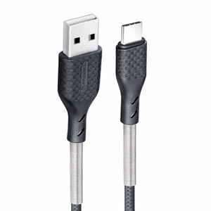 Кабель USB A to USB C Forcell F-Energy QC4.0 5A 60W Carbon 1 m CB-02A чёрный