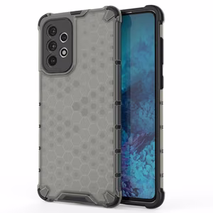 Honeycomb case бронированный чехол с гелевой рамкой для Samsung Galaxy A73 чёрный