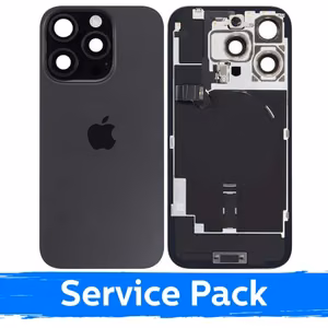 Задняя крышка совместимая с Apple iPhone 16 Pro / Black Titanium / (Service Pack)