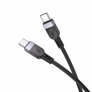 Силиконовый кабель USB-C — USB-C Hoco 3A 60W 3 м X109 чёрный