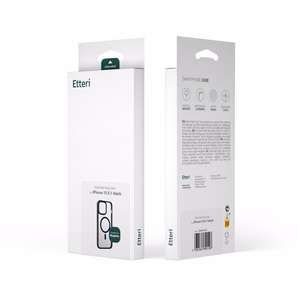 Чехол Etteri Matt Mag для iPhone 15 Pro 6,1" чёрный