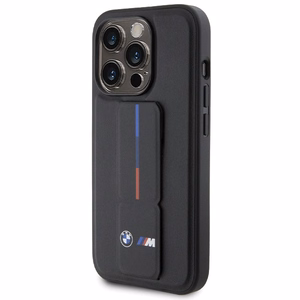 BMW Grip Hot Stamp dėklas telefonui iPhone 15 Pro - juodas