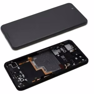 LCD ekranas Google Pixel 3 su lietimo ekranu ir rėmeliu juodas originalus (naudotas B klasė)