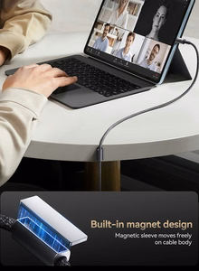 Кабель Joyroom S-A50 Unlimited Series 60W USB-C - USB-C с магнитным органайзером 1,2 м - серый