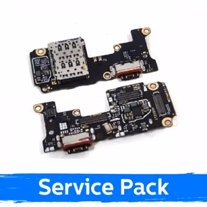 Charging Port Compatible With Xiaomi Poco F5 Pro 5G With Flex / Silver / (Service Pack)