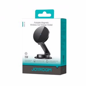 Automobilinis laikiklis-įkroviklis Joyroom JR-ZS408 (dashboard) 15W juodas