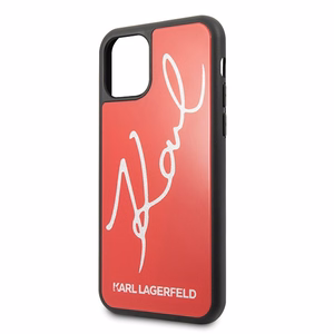 Karl Lagerfeld Signature Glitter чехол для iPhone 11 Pro Max - Красный