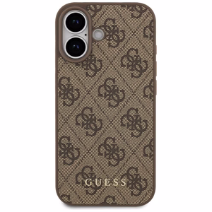 Guess 4G Klasikinis Dėklas telefonui iPhone 17 - rudas