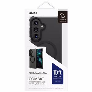Uniq Combat Dėklas for Samsung Galaxy S26+ Magclick Charging - juodas