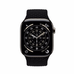 Crong Wave Band pintas Apple Watch dirželis, 44/45/46/49 mm, juodos spalvos