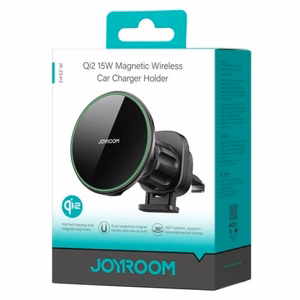 Automobilinis laikiklis-įkroviklis Joyroom JR-ZS412 Qi2 MagSafe 15W juodas
