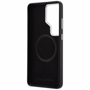 Karl Lagerfeld чехол Saffiano KC Metal Logo MagSafe Samsung Galaxy S26 Ultra черный