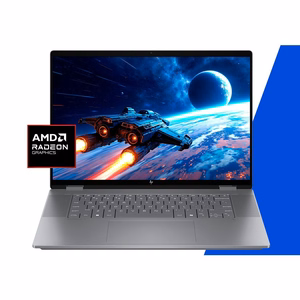 HP OmniBook X Flip 16-ar0016nw Ryzen AI 5 340 16.0" 2K Touch OLED IPS 16GB LPDDR5X SSD 1TB Radeon 840M Win11 sidabrinis nešiojamas kompiuteris