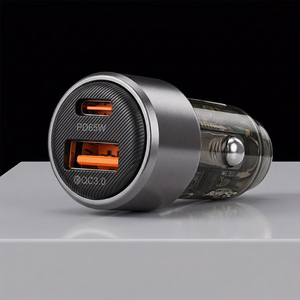 Blavec Car charger BS-05B Nitro - USB + Type C - QC 3.0 18W PD 65W (CCBS05BN-UCB) black