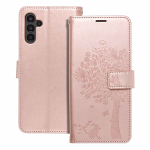 Чехол-книжка MEZZO для SAMSUNG A13 5G / A04S дерево розовое золото
